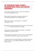 UF PHA6936 FINAL EXAM &vert;GUARANTEED PASS &vert;ACCURATE ANSWERS