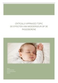 Critically appraised topic, de effecten van moedergeur op de pasgeborene