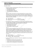 Chapter 34&colon; Self-Concept Potter et al&period;&colon; Fundamentals of Nursing&comma; 9th Edition&period; Questions with correct answers