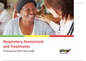 Respiratory Assessment   and Treatments