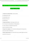Epic Resolute Professional Billing Fundamentals For Single Billing Office Exam 2024 Updated Questions and Verified Answers&comma; 100&percnt; Guarantee Pass