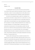A memorable writing essay