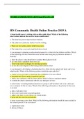 WORD COMMUNITY 403 Final EXAM ATI RN Community Health Online Practice 2019 A