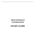 HESI ENTRANCE EXAMINATION STUDY GUIDE / HESI ENTRANCE EXAMINATION STUDY GUIDE:LATEST