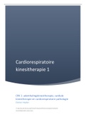 Samenvatting cardiorespiratoire kinesitherapie 1