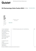 NURSING MED SURG 3 RN Pharmacology Online Practice 2016 B