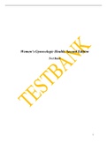 Women&rsquo;s Gynecologic Health&comma; Second Edition Test Bank Graded A