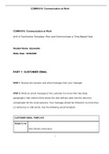 Template for Unit 4 Touchstone - Communication at Work Final / Communication