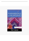 Fundamentals of Nursing 10th Edition Potter Perry Test Bank 
