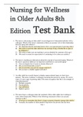 Nursing for Wellness in Older Adults 8th Edition Test Bank