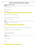 ENGL 147N Week 8 Final Exam &lbrace;100&percnt;&rcub;
