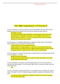 NSG 4060ATI Comprehensive Practice Test B GRADED A&plus;