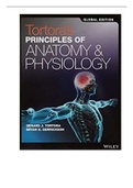 Test Bank - Principles of Anatomy and Physiology, 12th Edition, by Bryan Derrickson, Gerald Tortora complete test bank solution 