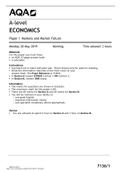 AQA    A-level ECONOMICS Paper 1 Markets and Market Failure &lpar;LATEST UPDATE &rpar;