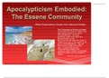REL 275Jewish+Apocalyptic. Apocalyptic Embodies: The Essene Community
