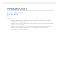 Aantekeningen colleges Introductie CAOS 2