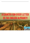 A Country for Every Letter of the English Alphabet ~ Fun Learning With Illustrations ~ FREE PDF