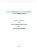 HESI PN COMPREHENSIVE EXIT EXAM &lpar;24 VERSIONS&rpar; LATEST 2021 &sol; HESI PN COMPREHENSIVE EXIT EXAM &lpar;24 VERSIONS&rpar; LATEST 2021&comma; COMPLETE DOCUMENT FOR HESI EXAM