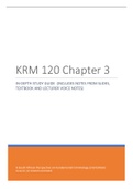 KRM 120 Chapter 3 Study Guide