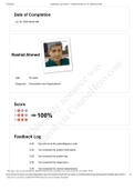 Rashid Ahmed Feedback Log & Score VSIM CASE STUDY 2020