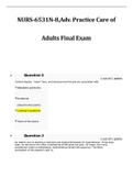 NURS-6531N-8,Adv. Practice Care of Adults Final Exam