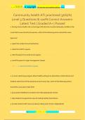 Community health ATI proctored  Questions & 100&percnt; Correct AnswersLatest Test &vert; Graded A&plus; &vert; Passed