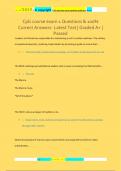 Cpls course exam Questions & 100&percnt; Correct Answers- Latest Test &vert; Graded A&plus; &vert; Passed