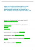 ZABBIX CERTIFIED SPECIALIST DAY 1 EXAM LATEST 2024  WITH ACTUAL QUESTIONS AND CORRECT VERIFIED  ANSWERS&sol;ALREADY GRADED A&plus; 100&percnt; GUARANTEED TO  PASS CONCEPTS&lpar;ALL WHAT YOU NEED&rpar; LATEST EDITION 2024