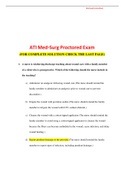 ATI Med-Surg Proctored Exam LATEST