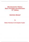 Solutions Manual For Microeconomic Theory Basic Principles and Extensions 12th Edition By Walter Nicholson&comma; Christopher Snyder &lpar;All Chapters&comma; 100&percnt; Original Verified&comma; A&plus; Grade&rpar; 