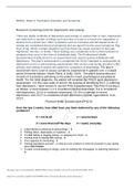 NR601 Week 3 Psychiatric Disorders and Screening GRADED A