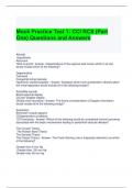 Mock Practice Test 1 CCI RCS &lpar;Part One&rpar; Questions and Answers