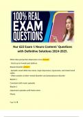 Nur 622 Exam 1 Neuro Content&sol; Questions with Definitive Solutions 2024-2025&period; Terms like&colon;   When does peripartum depression occur Answer&colon;  - Starts up to 4-week post delivery Bipolar Disorder Answer&colon; - Episodic mood shifts into mania&comma; major depression&comma; hyp