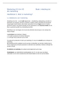 Samenvatting Inleiding tot de Marketing H1 t&sol;m H3