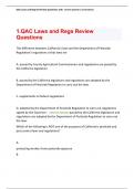 QAC Laws and Regs & Review Questions with  correct answer s &lpar;3 versions&rpar;