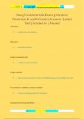 N205 Fundamentals Exam 3 Hondros Questions & 100&percnt; Correct Answers- Latest  Test &vert; Graded A&plus; &vert; Passed