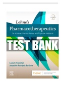 Test Bank Lehnes Pharmacotherapeutics for Advanced Practice Nurses and Physician Assistants 2nd Edition 2022/2023