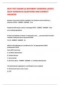RCFE TEST EXAMS &lpar;4 DIFFERENT VERSIONS LATEST&rpar;  EACH VERSION 85 QUESTIONS AND CORRECT  ANSWERS