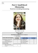 NUR 3219 CP3 Part I&colon; Small Bowel Obstruction NexGen Unfolding Reasoning