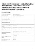 NCLEX NGN RN EXAM 2024-2025 ACTUAL EXAM 150 QUESTIONS AND CORRECT DETAILED ANSWERS WITH RATIONALES &lpar;VERIFIED ANSWERS&rpar; &vert;ALREADY GRADED A&plus;