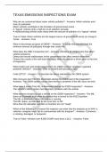 TEXAS EMISSIONS INSPECTIONS EXAM