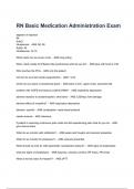 RN Basic Medication Administration Exam Questions and correct Answers 2024&lpar; A&plus; GRADED 100&percnt; VERIFIED&rpar;&period;