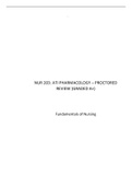 NUR 203&colon; ATI PHARMACOLOGY &ndash; PROCTORED REVIEW