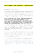 NR 603 Week 3 Case Discussion&colon; Cardiovascular - Latest Spring 2020 complete solution&period;