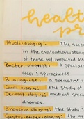 Health Professions Definitions