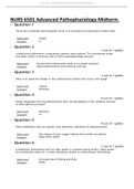 NURS 6501 Advanced Pathophysiology Midterm &sol; Advanced Pathophysiology Midterm questions & answers&period;