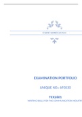 TEX2601 - Examination Portfolio - 2021