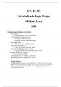 &lpar;BU&rpar; ENG EC 311 - Introduction to Logic Design - Midterm Exam 1 Guide 2024