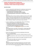 Chapter 09&colon; Epidemiological Applications Stanhope&colon; Foundations for Population Health in Community&sol;Public Health Nursing&comma; 5th Edition&comma;100&percnt; CORRECT