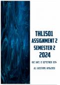 THL1501 Assignment 2 Semester 2 2024 &vert; Due 12 September 2024